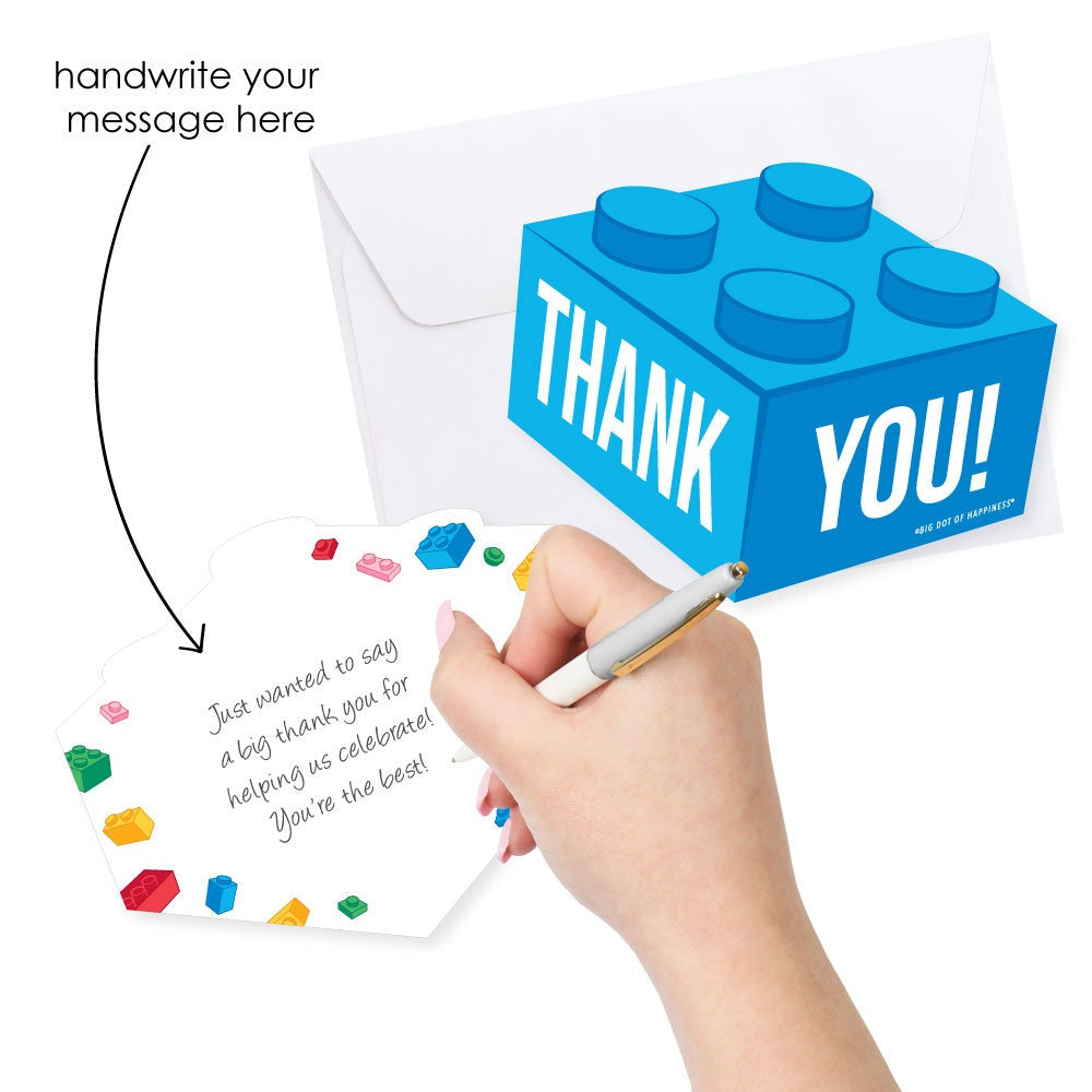 Building Blocks Thank You Cards - 12 Ct