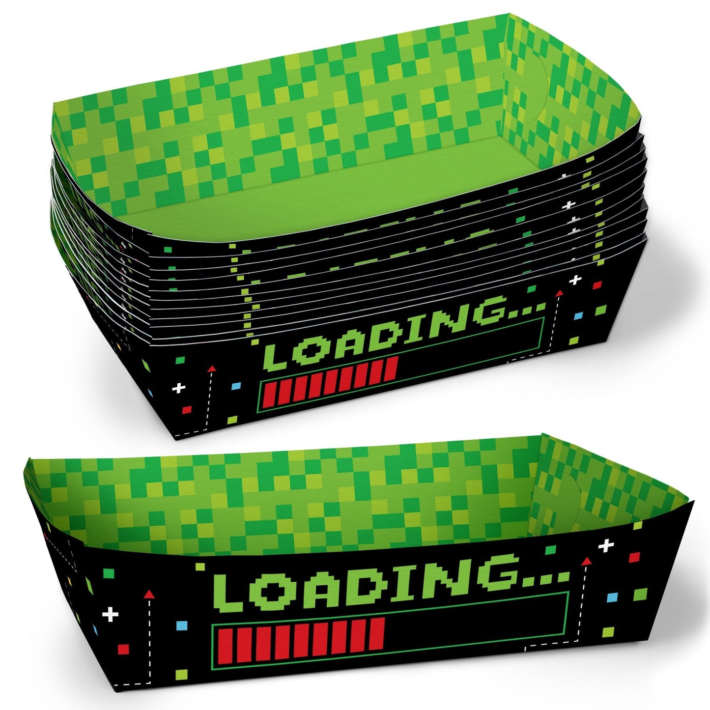 Game Zone Birthday Party Paper Food Trays