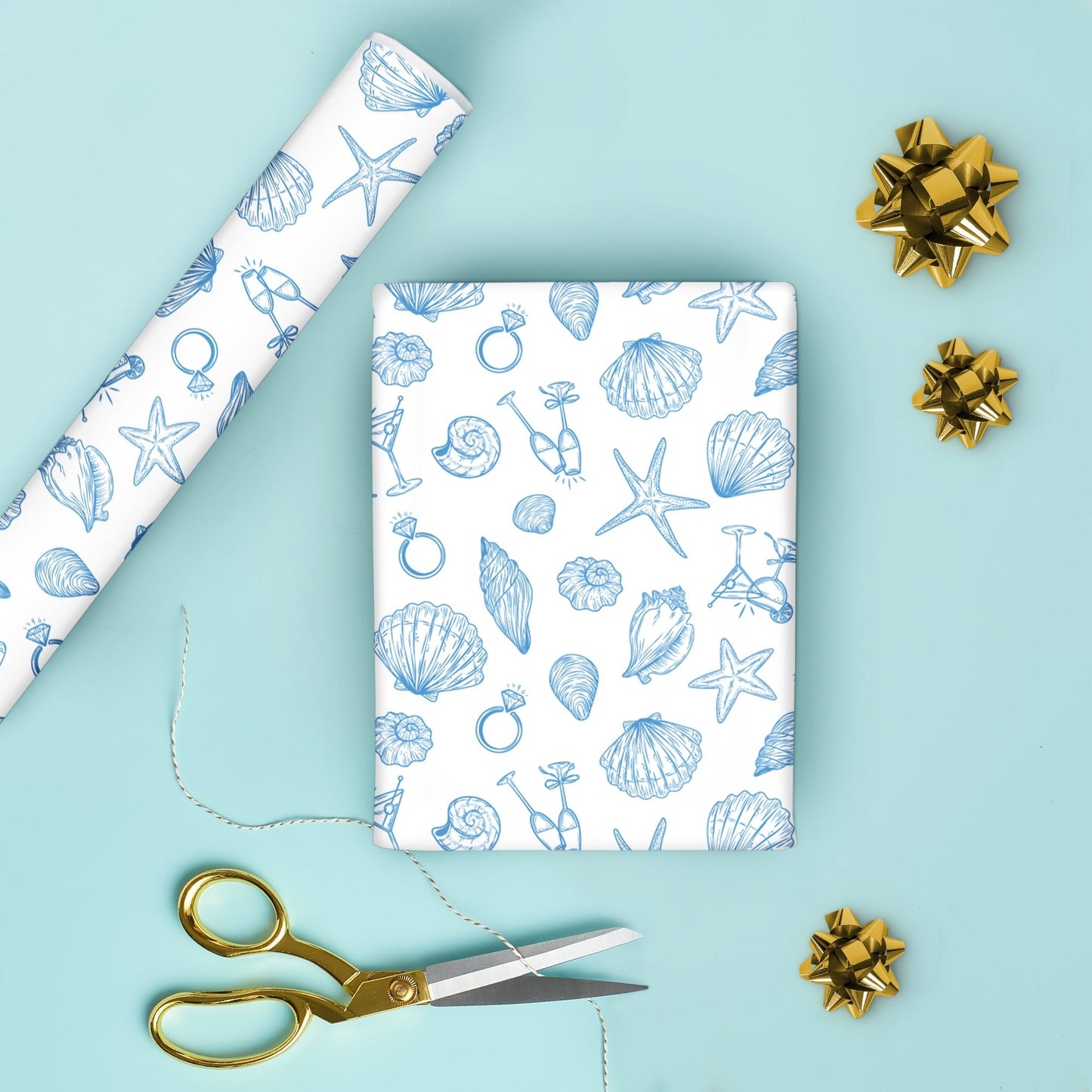 Last Toast on the Coast Wrapping Paper