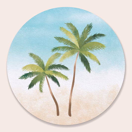 Drink Coasters - Palm Trees - 25 Ct