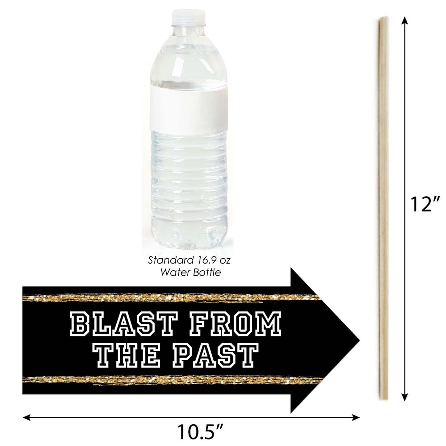 Funny Reunited - 10 Piece School Class Reunion Party Photo Booth Props Kit