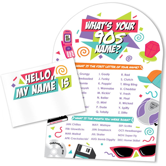 90's Throwback What's Your Name Party Game