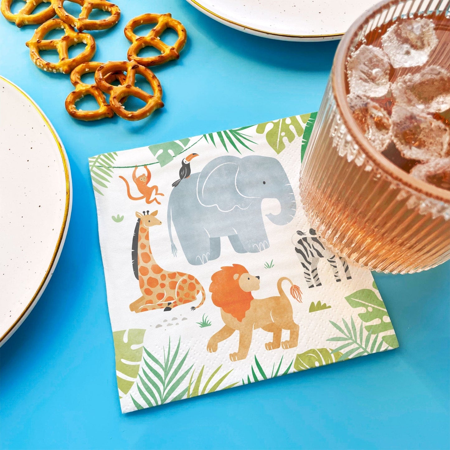 Napkins - Safari Animals - 24 Ct