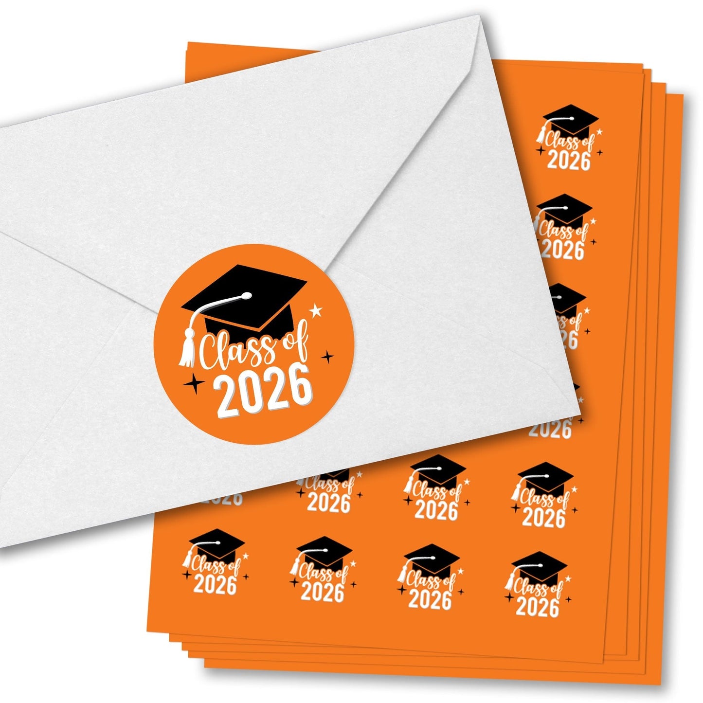 2026 Graduation Envelope Seal Stickers - 120 Ct