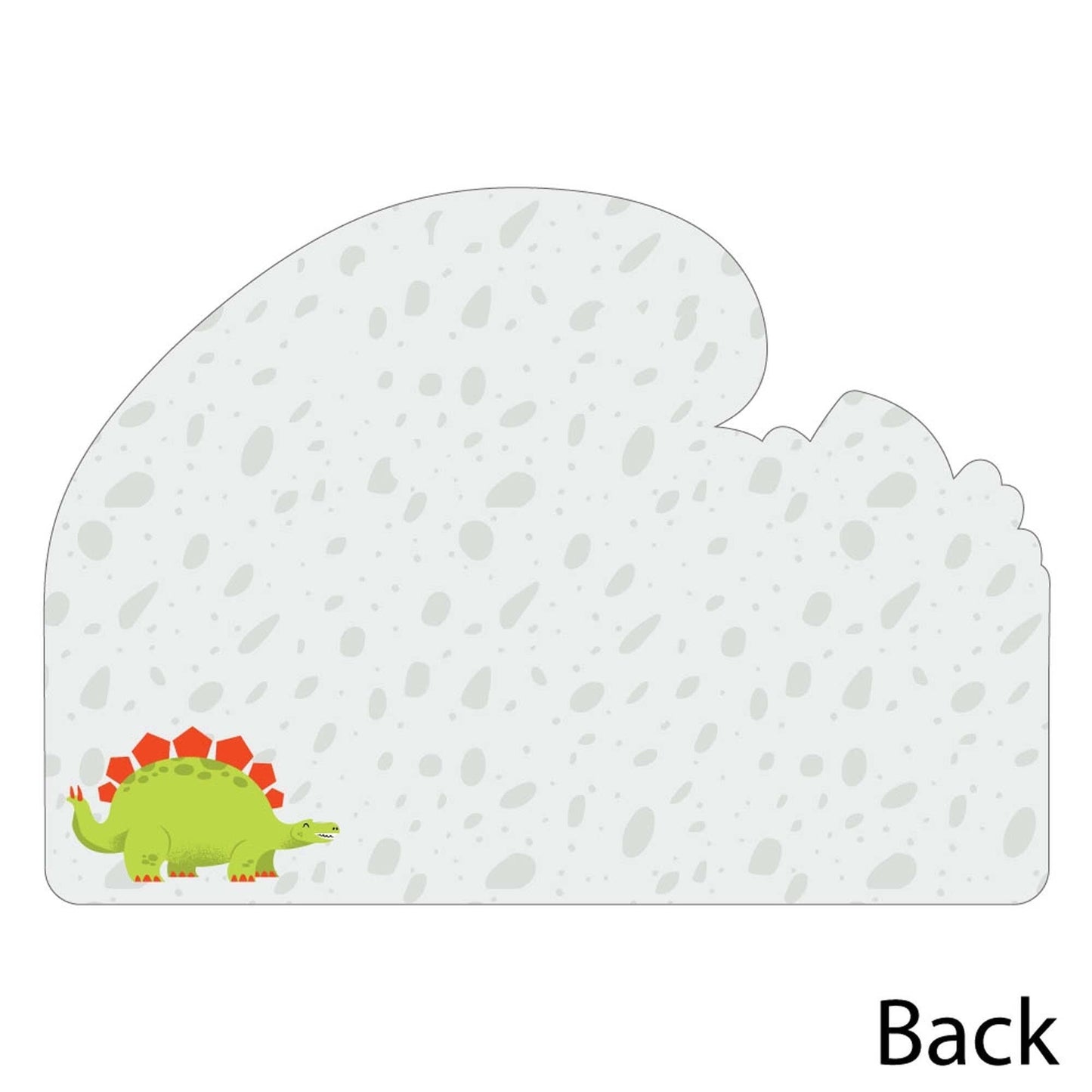 Roar Dinosaur - Shaped Thank You Cards - Dino Mite T-Rex Baby Shower or Birthday Party Thank You Note Cards with Envelopes - Set of 12