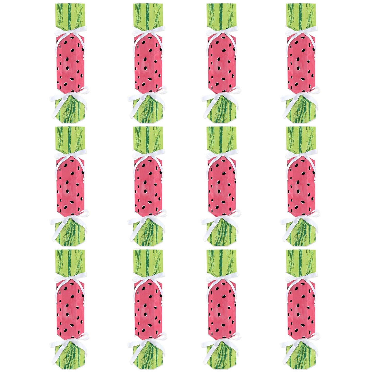 Sweet Watermelon - No Snap Fruit Party Table Favors - DIY Cracker Boxes - Set of 12