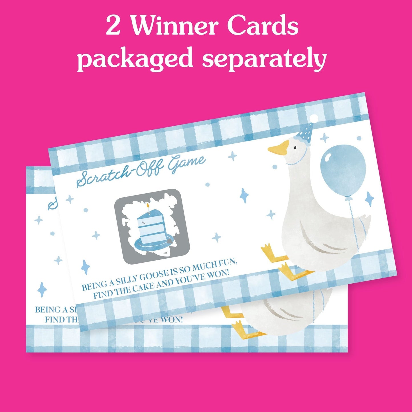 One Silly Goose Blue Scratch Off Cards Game - 22 Ct