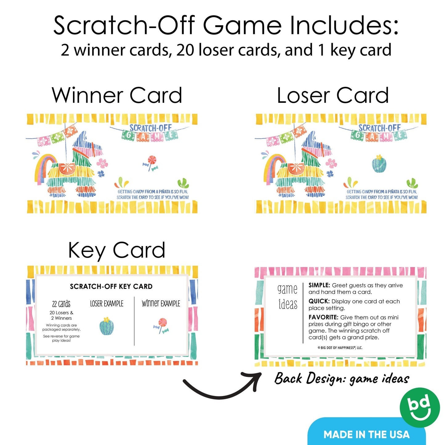 Fiesta Scratch Off Cards Game - 22 Ct