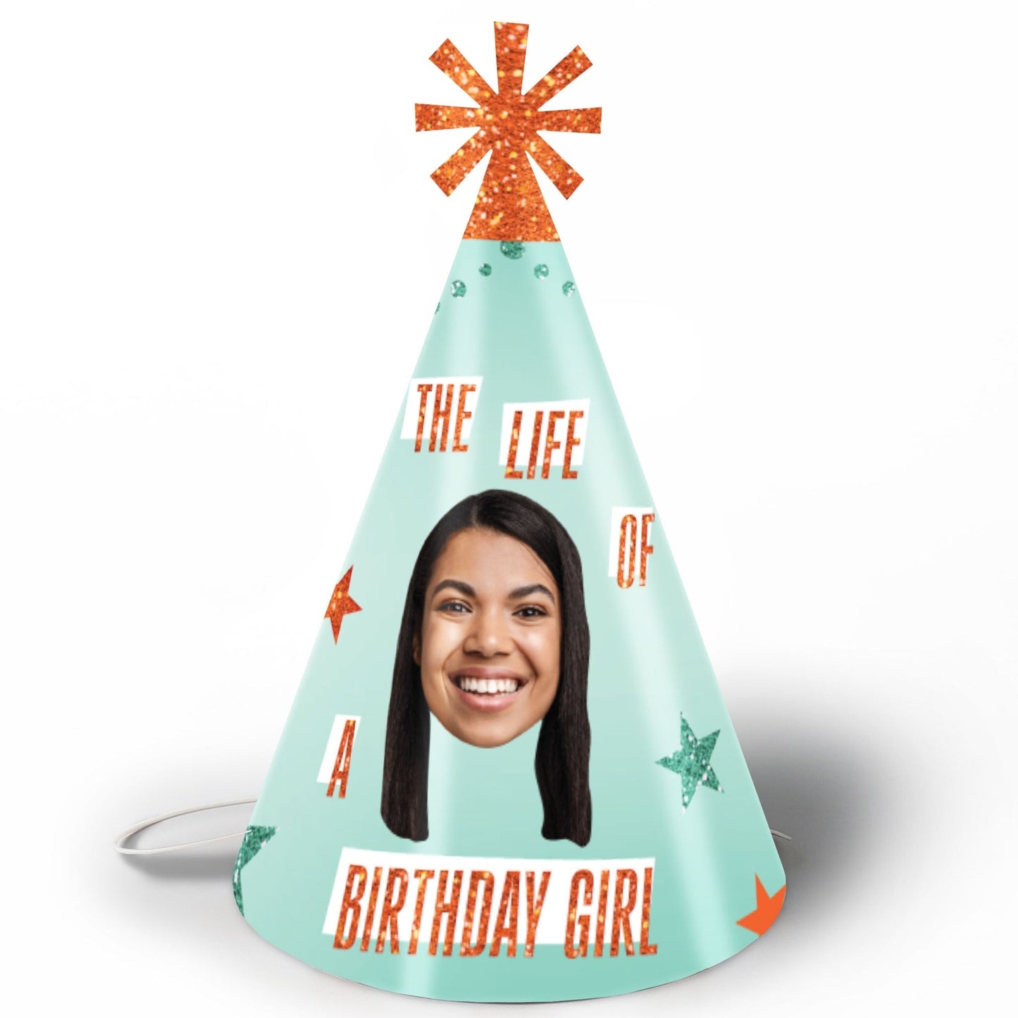 Custom The Life of a Birthday Girl Cone Hat - 8 Ct