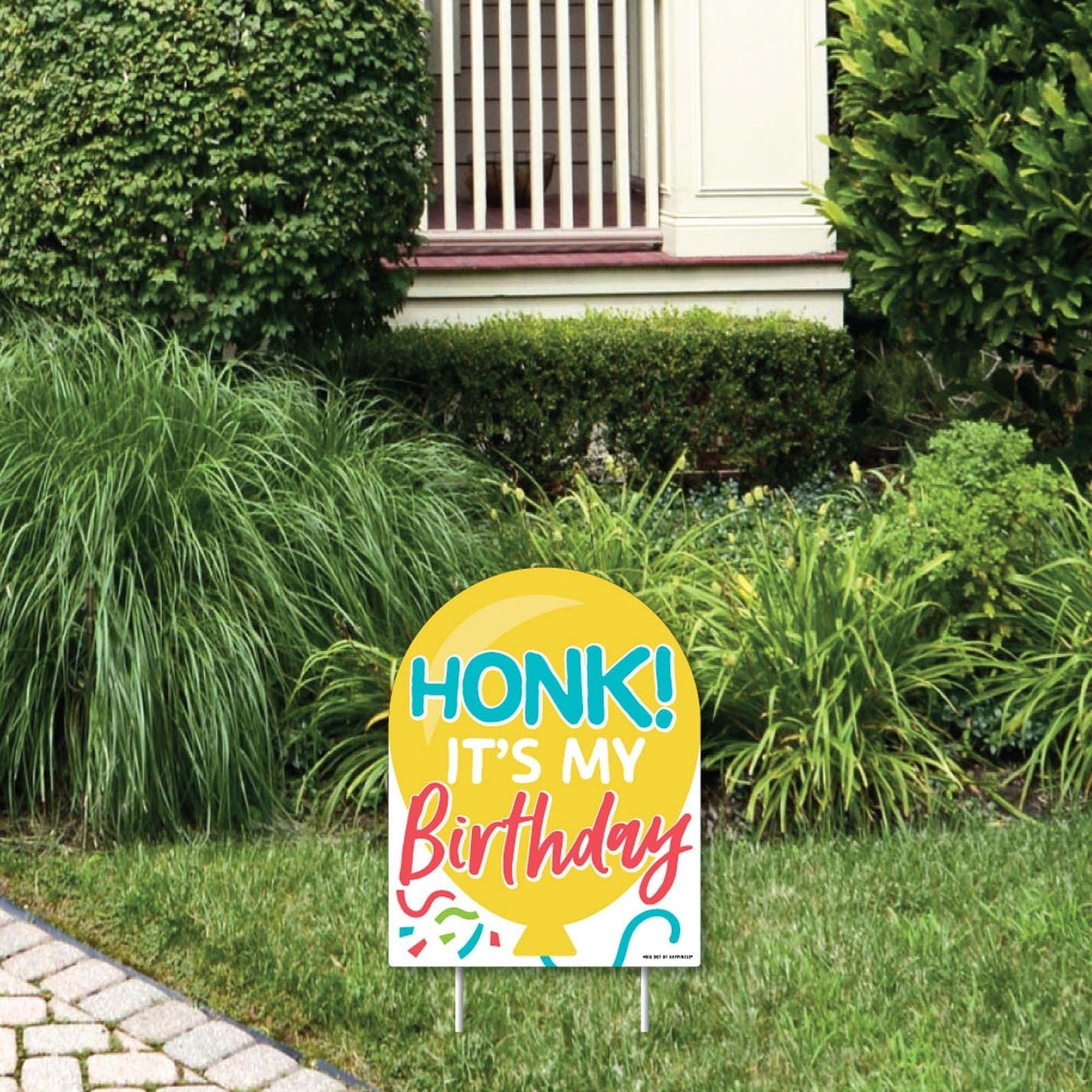 Honk, It's My Birthday - Outdoor Lawn Sign - Birthday Party Parade Yard Sign - 1 Piece