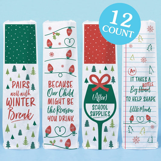 Wine Bags - Teacher Holiday Presents