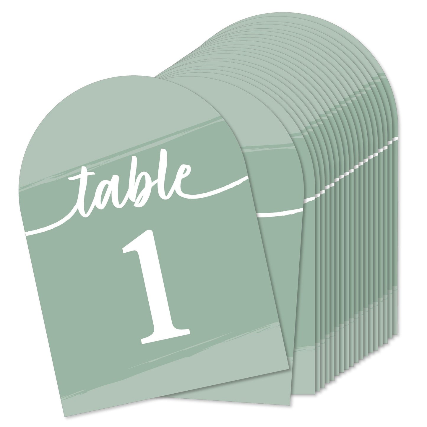 Elegantly Simple Table Numbers - 20 Ct