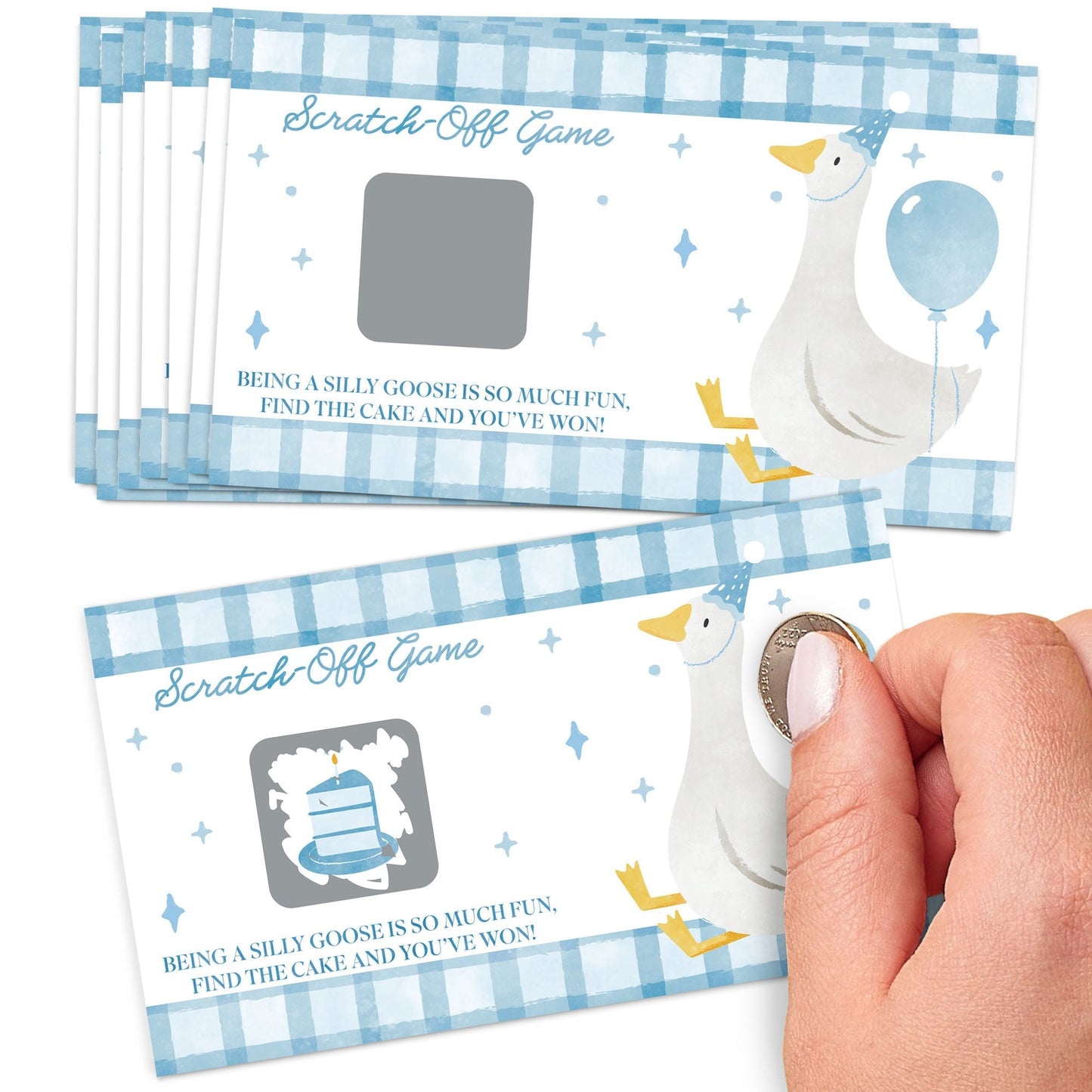 One Silly Goose Blue Scratch Off Cards Game - 22 Ct