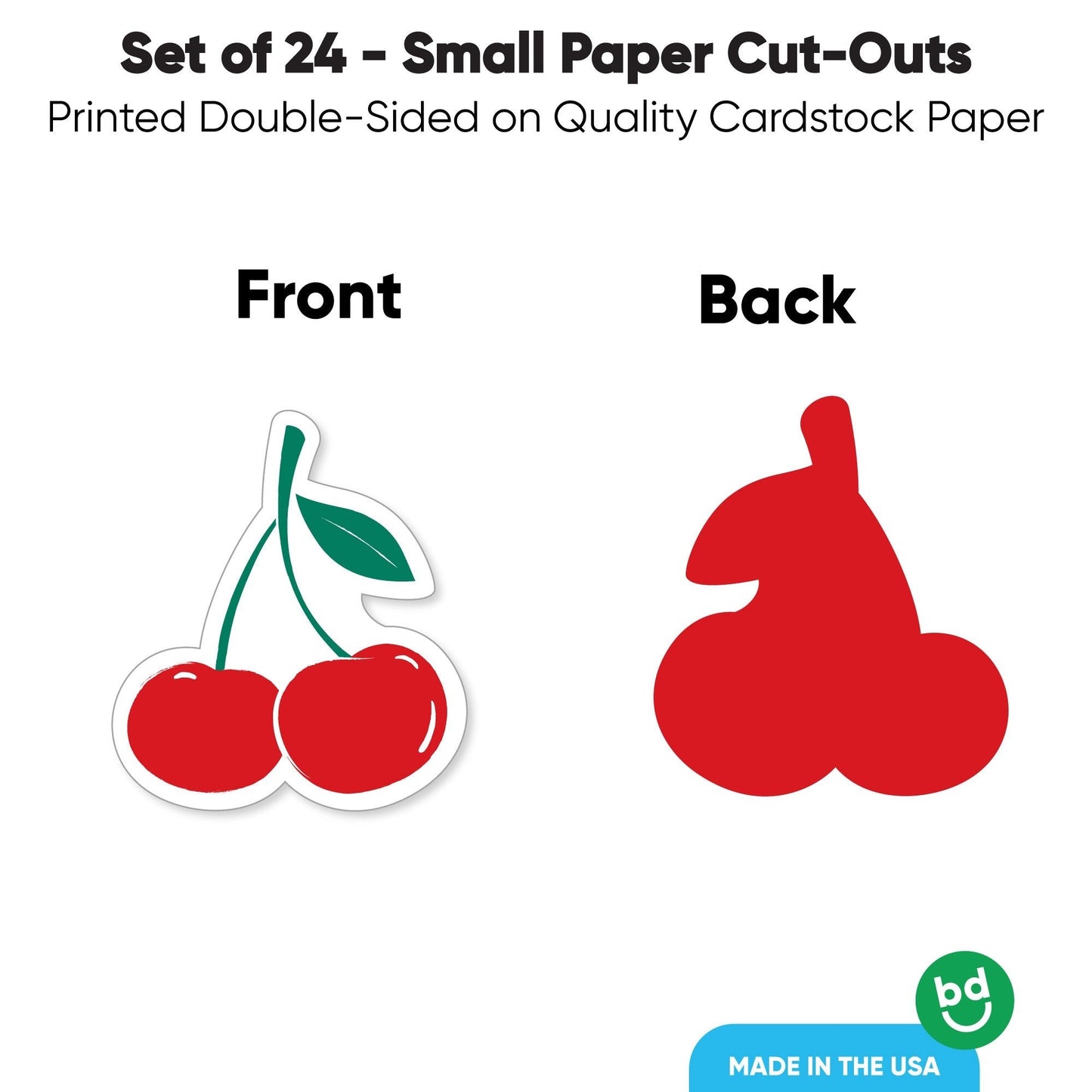 Cherry Cut-Outs - 24 Ct