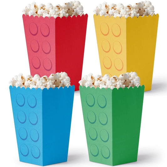 Building Blocks Popcorn Boxes - 12 Ct