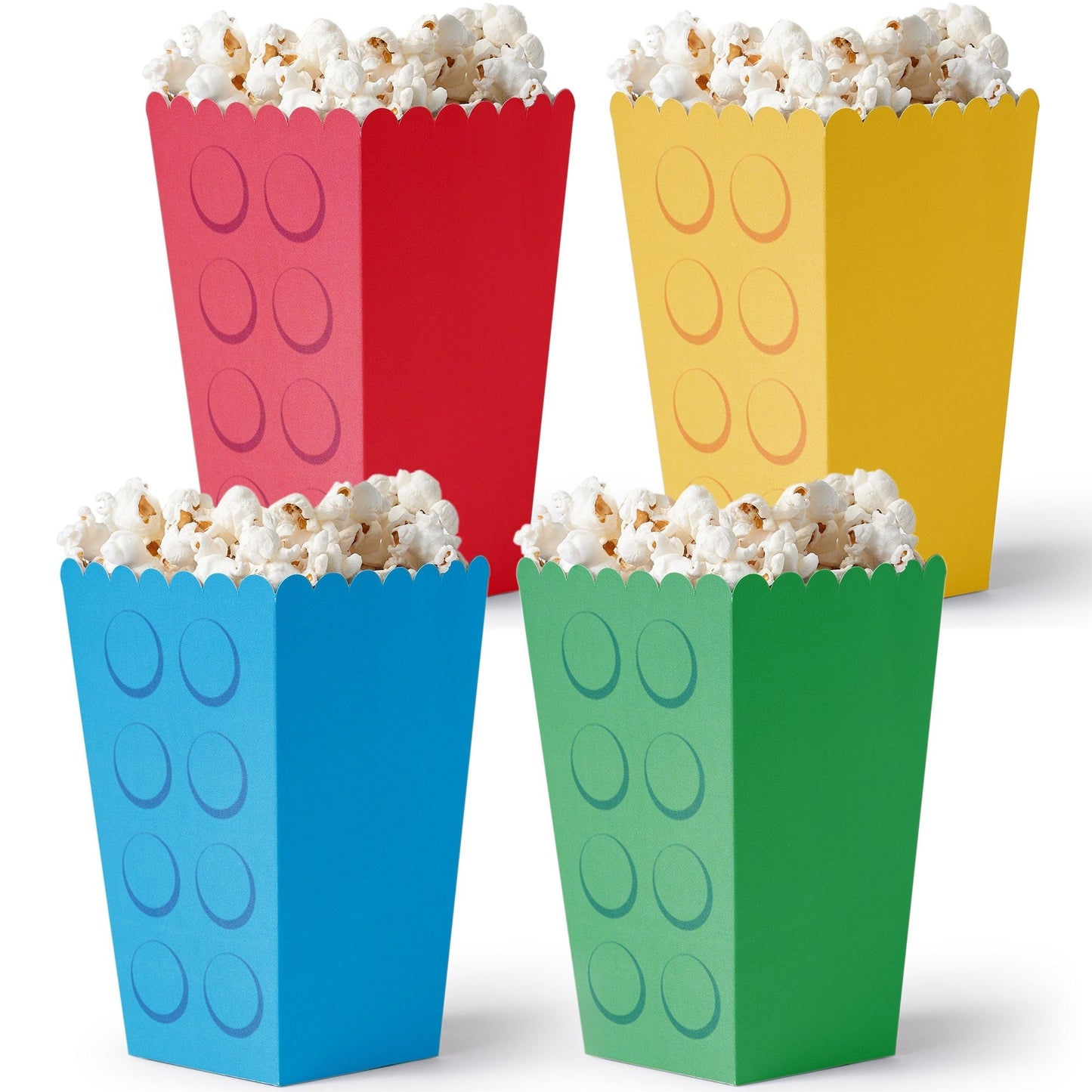 Building Blocks Popcorn Boxes - 12 Ct