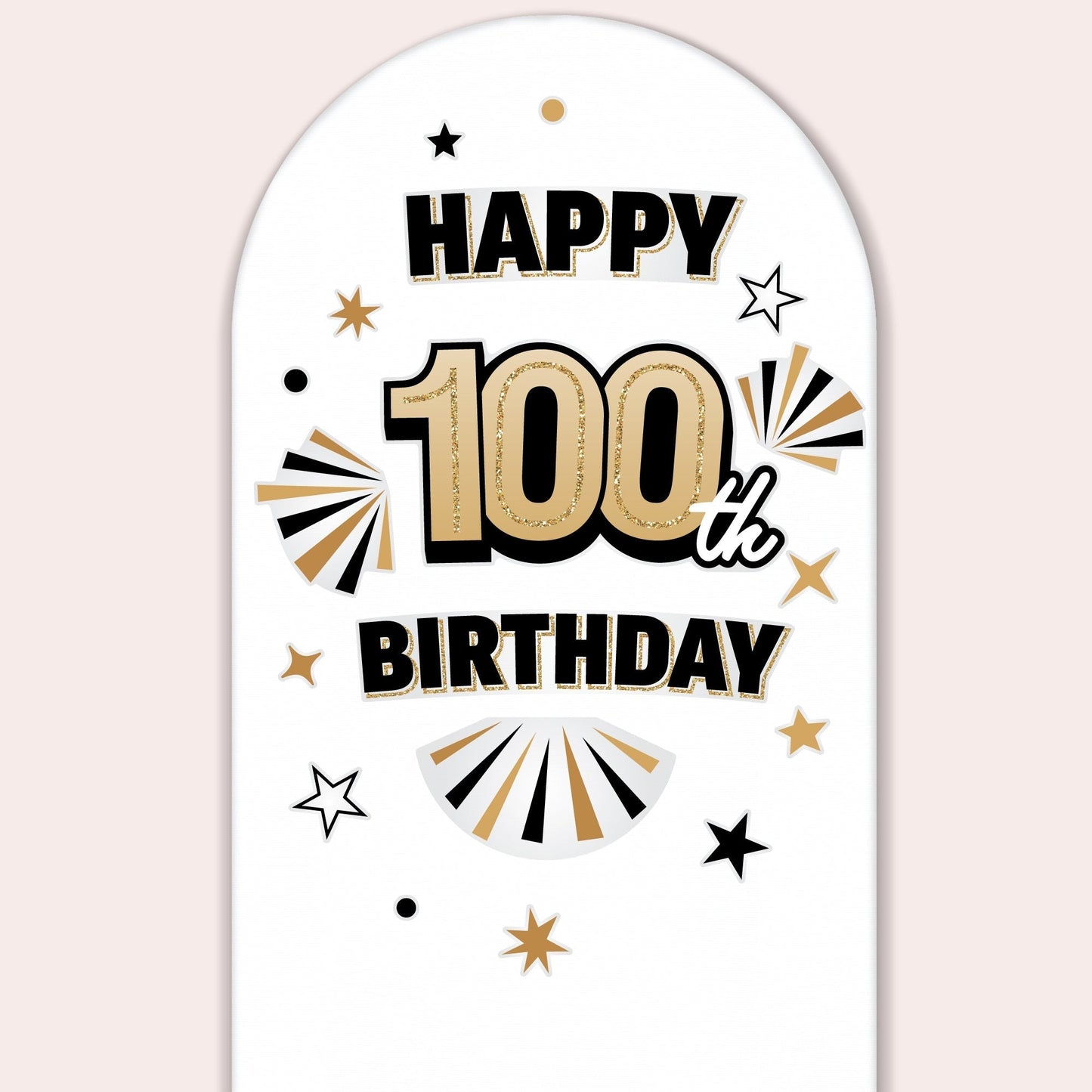 100th Birthday Backdrop Decals