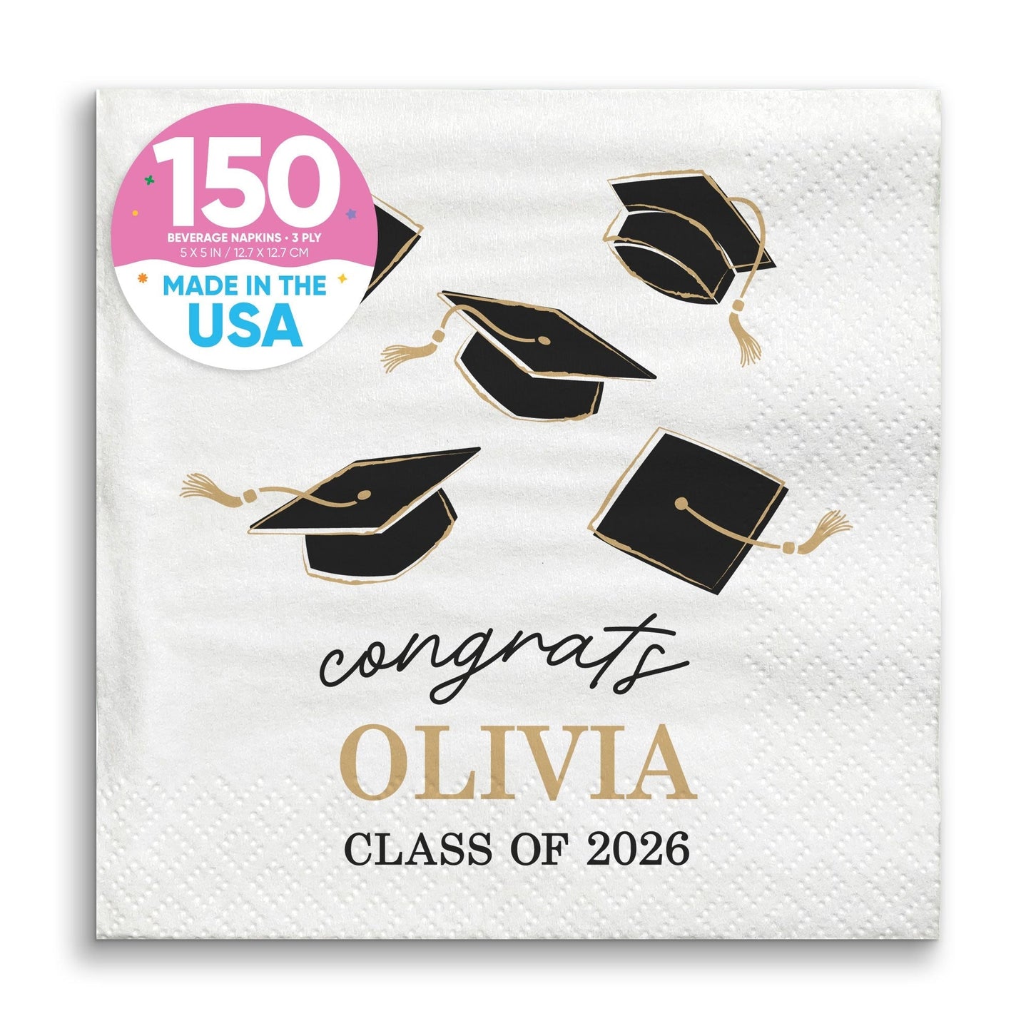 Custom Text - Grad Napkins