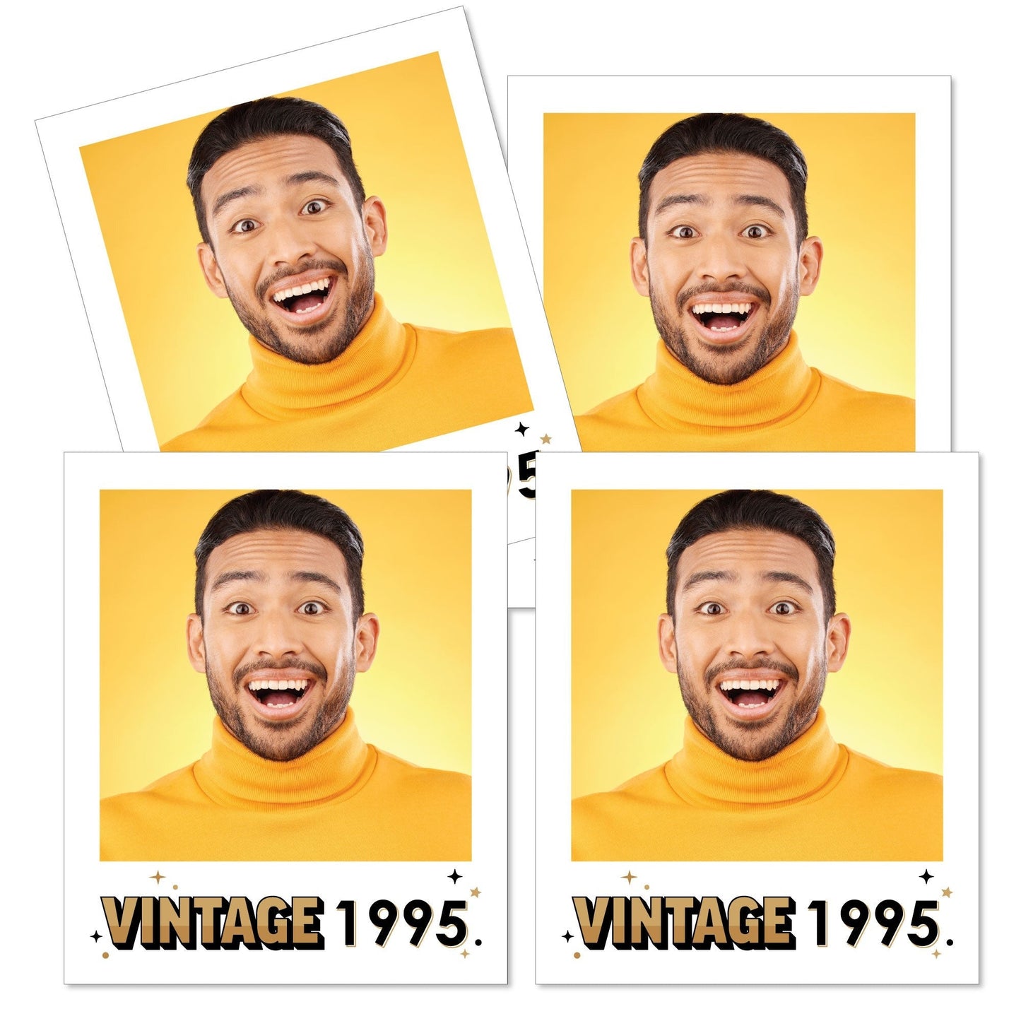 Custom Photo Vintage Birthday Essentials - 20 Ct