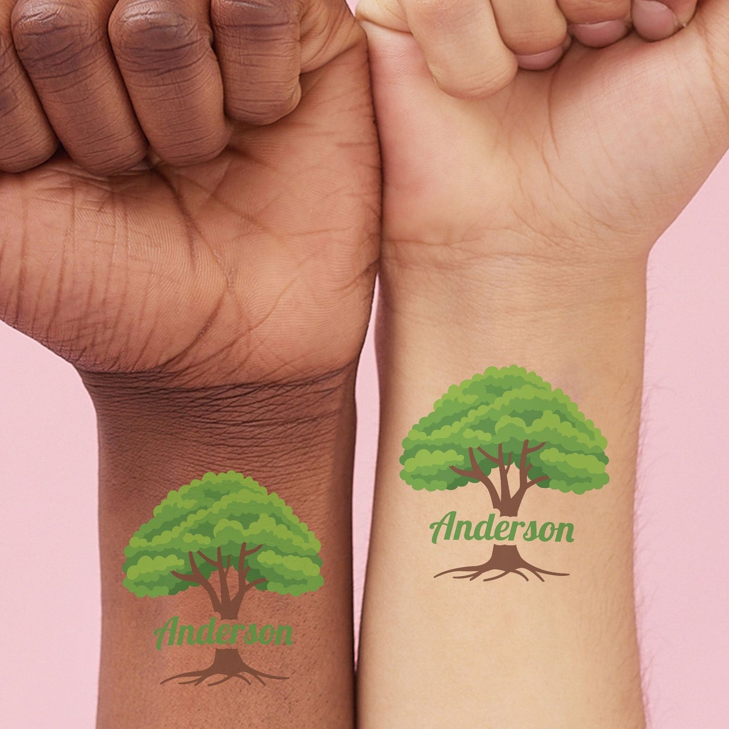 Custom Family Tree Temporary Tattoos - 12 Ct