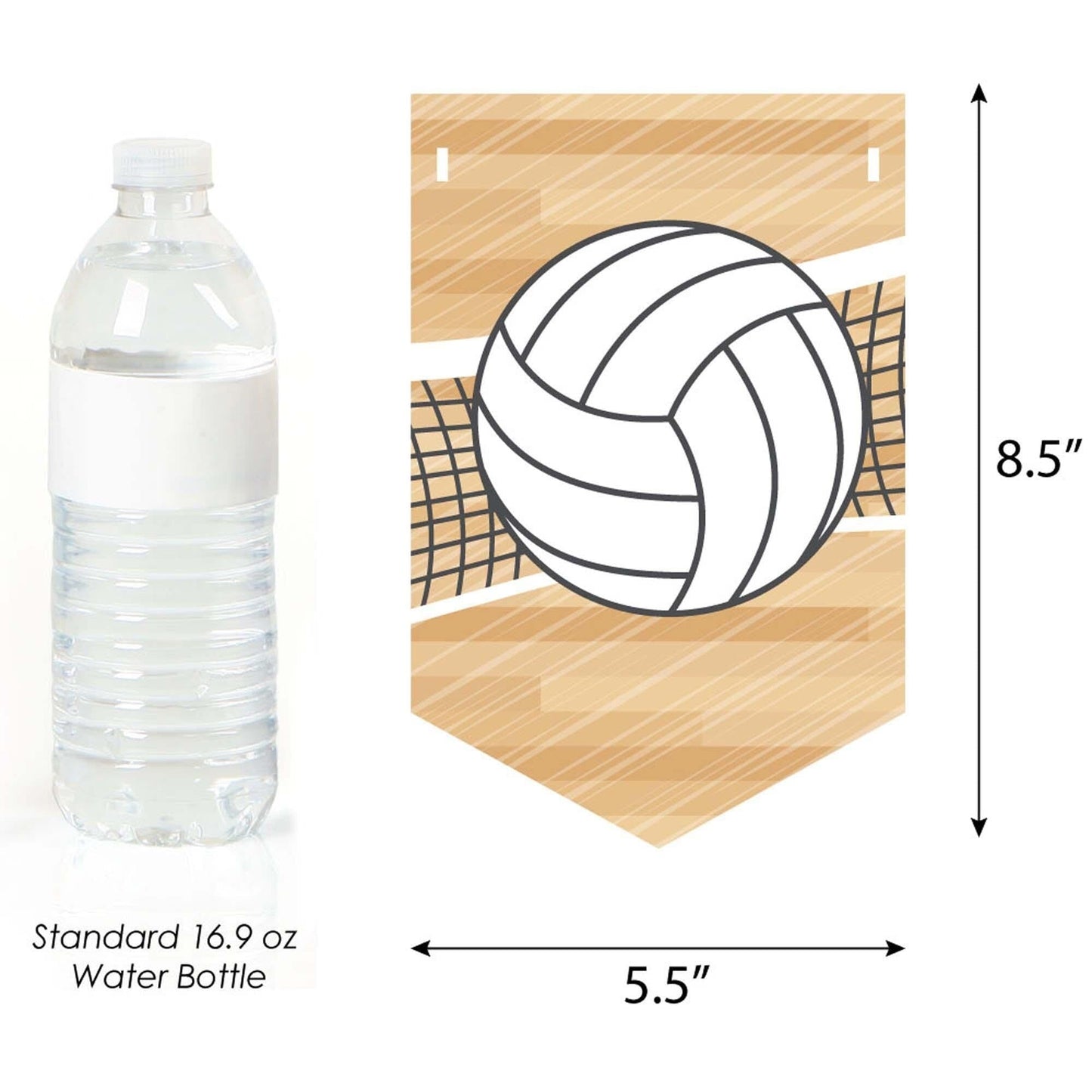 Bump, Set, Spike - Volleyball - Baby Shower or Birthday Party Bunting Banner - Party Decorations - Bump Set Spike Volleyball