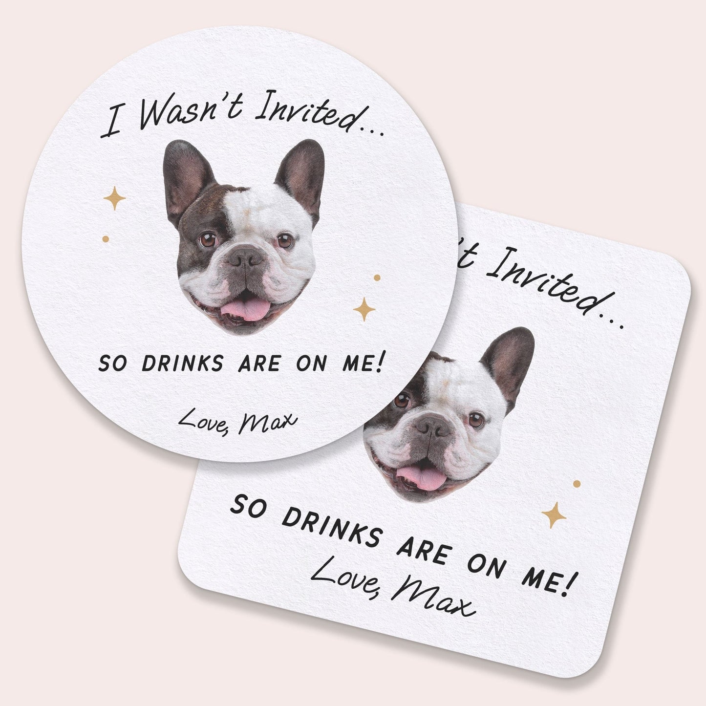 Custom Face Coasters - Drinks On Me