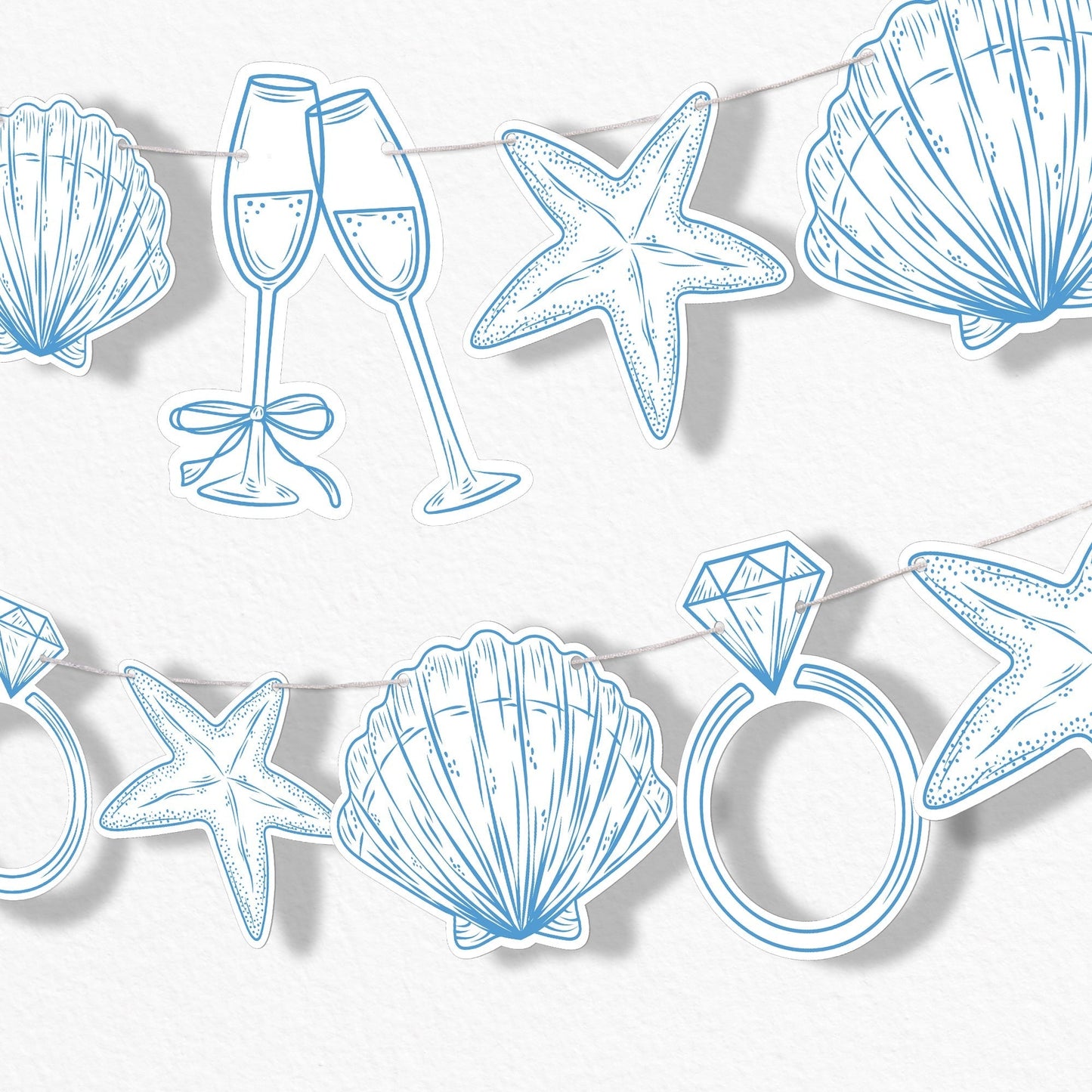 Last Toast on the Coast Garland Banner - 15 Pc