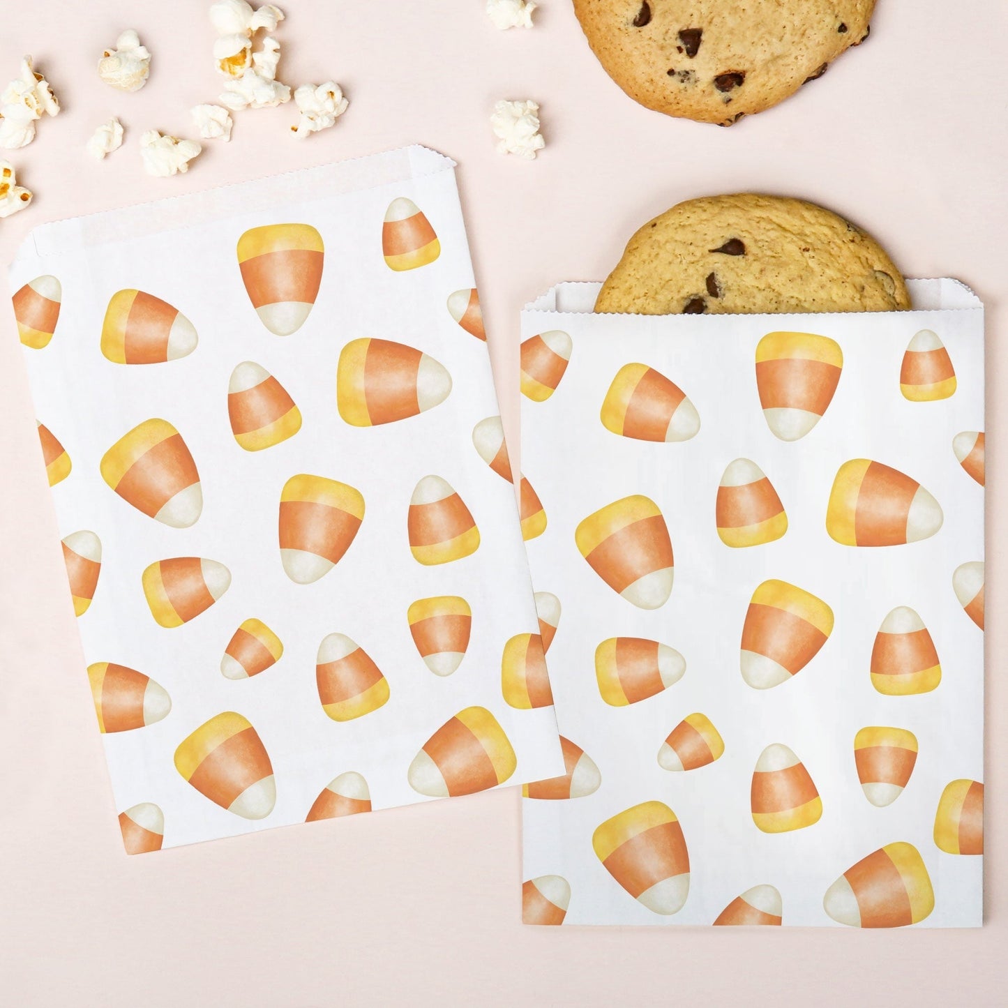 Paper Treat Bags - Candy Corn - 25 Ct