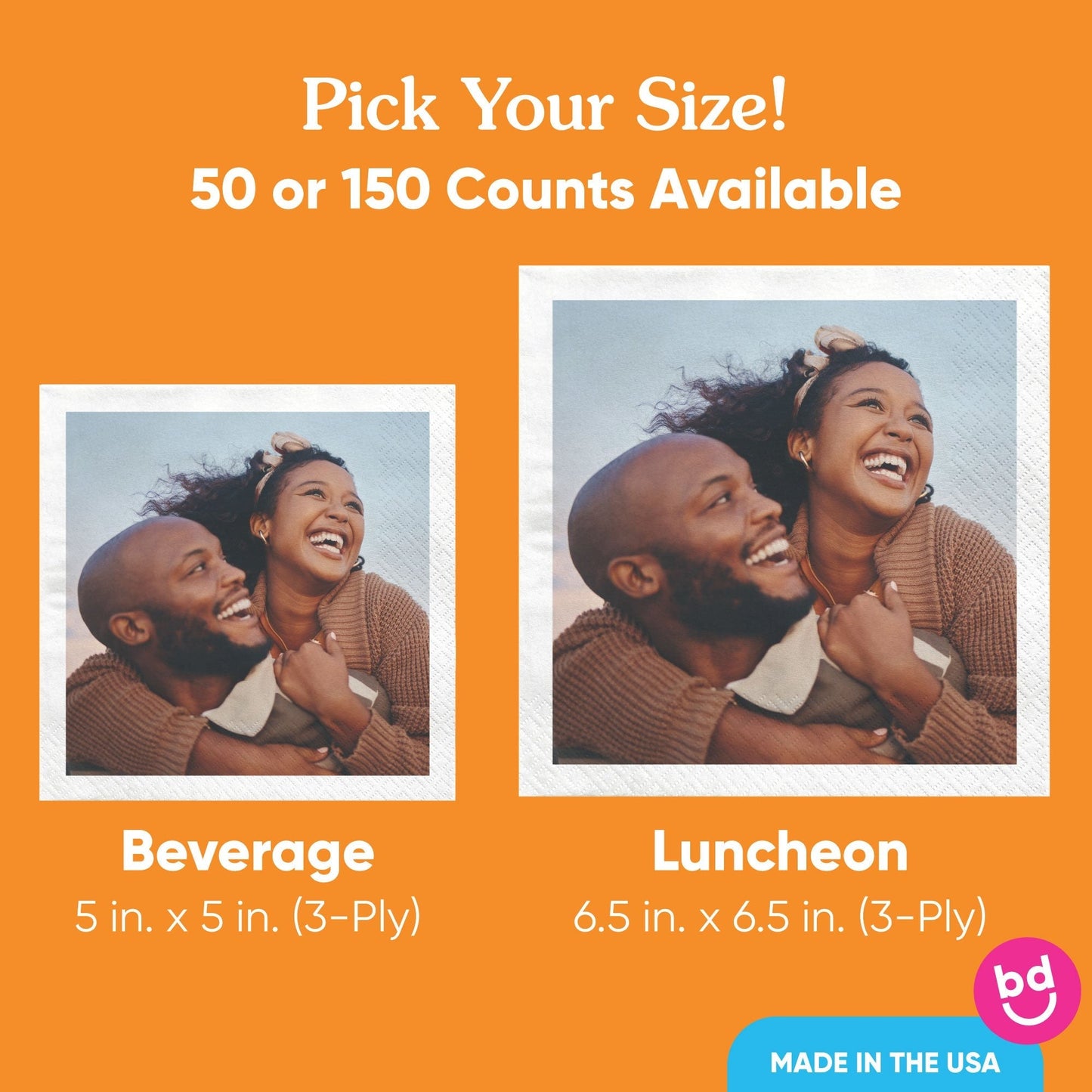 Custom Photo Napkins - Any Occasion