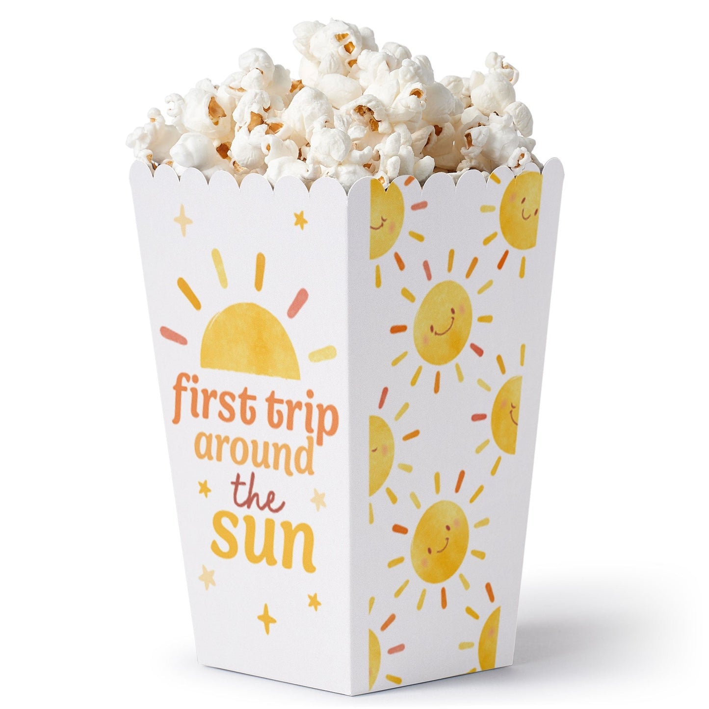First Trip Around the Sun Popcorn Boxes - 12 Ct