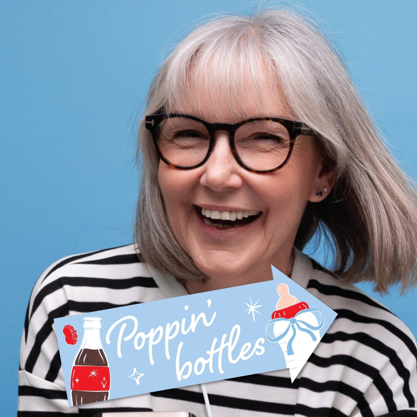 She's Ready to Pop Funny Photo Props - 10 Ct