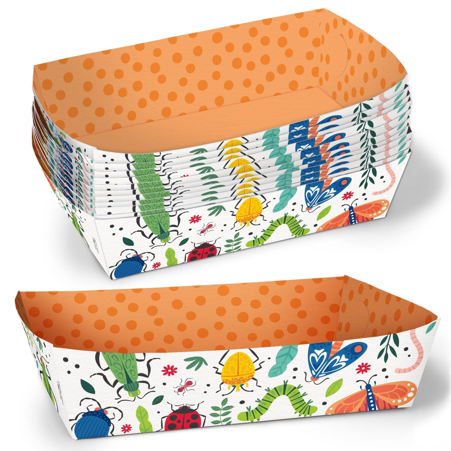 Buggin' Out Paper Food Trays