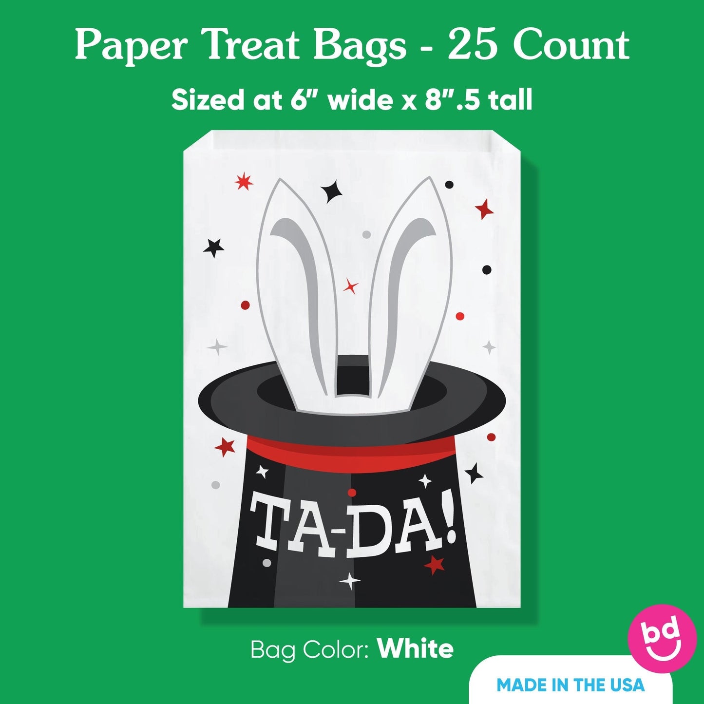 Paper Treat Bags - Magic - 25 Ct