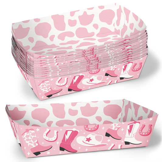 Pink Rodeo Party Paper Food Trays