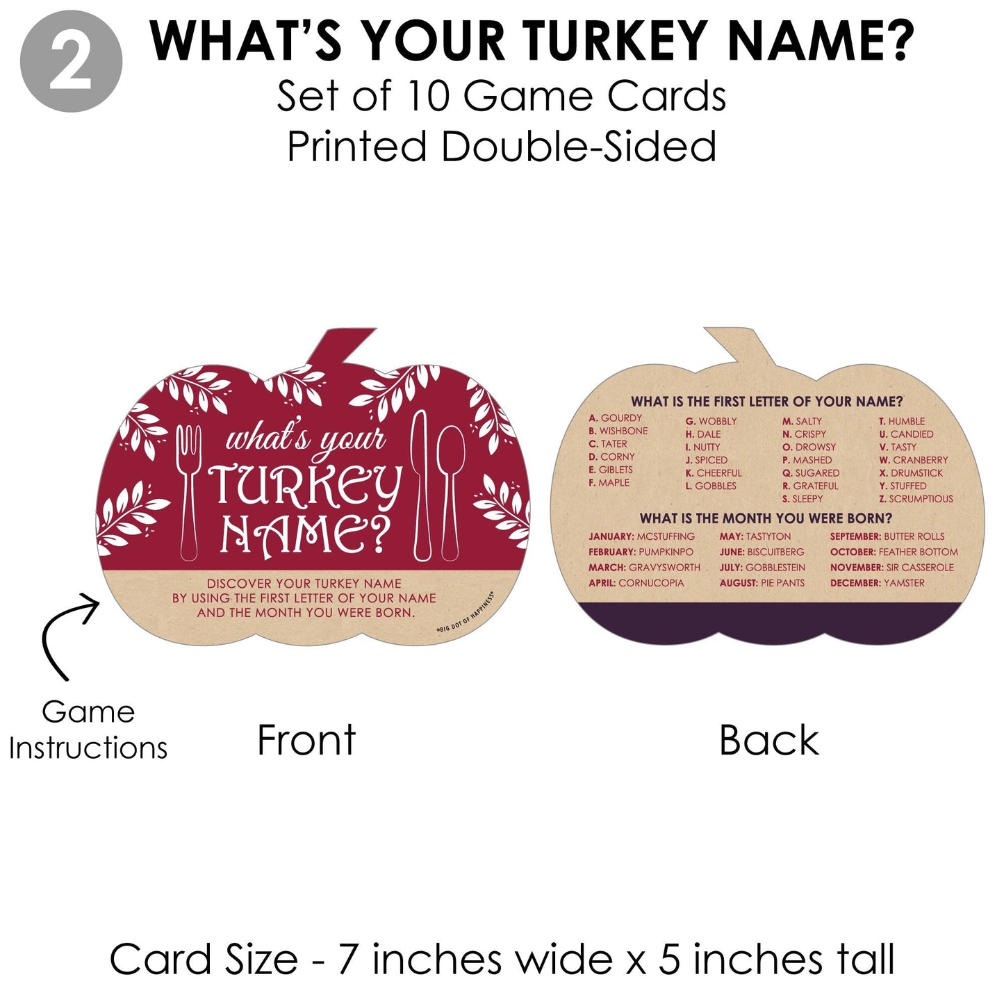 Friends Thanksgiving Feast - 4 Friendsgiving Party Games - 10 Cards Each - Gamerific Bundle