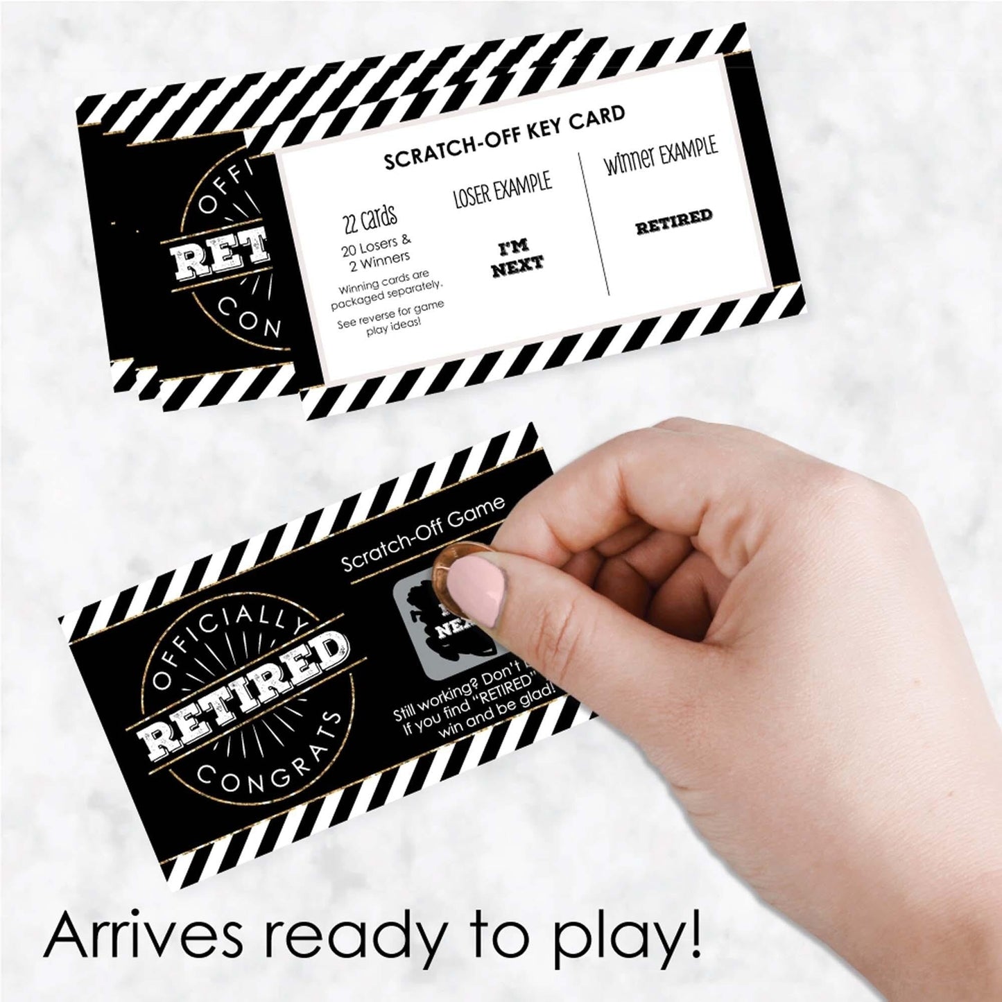 Happy Retirement - Retirement Party Scratch Off Cards