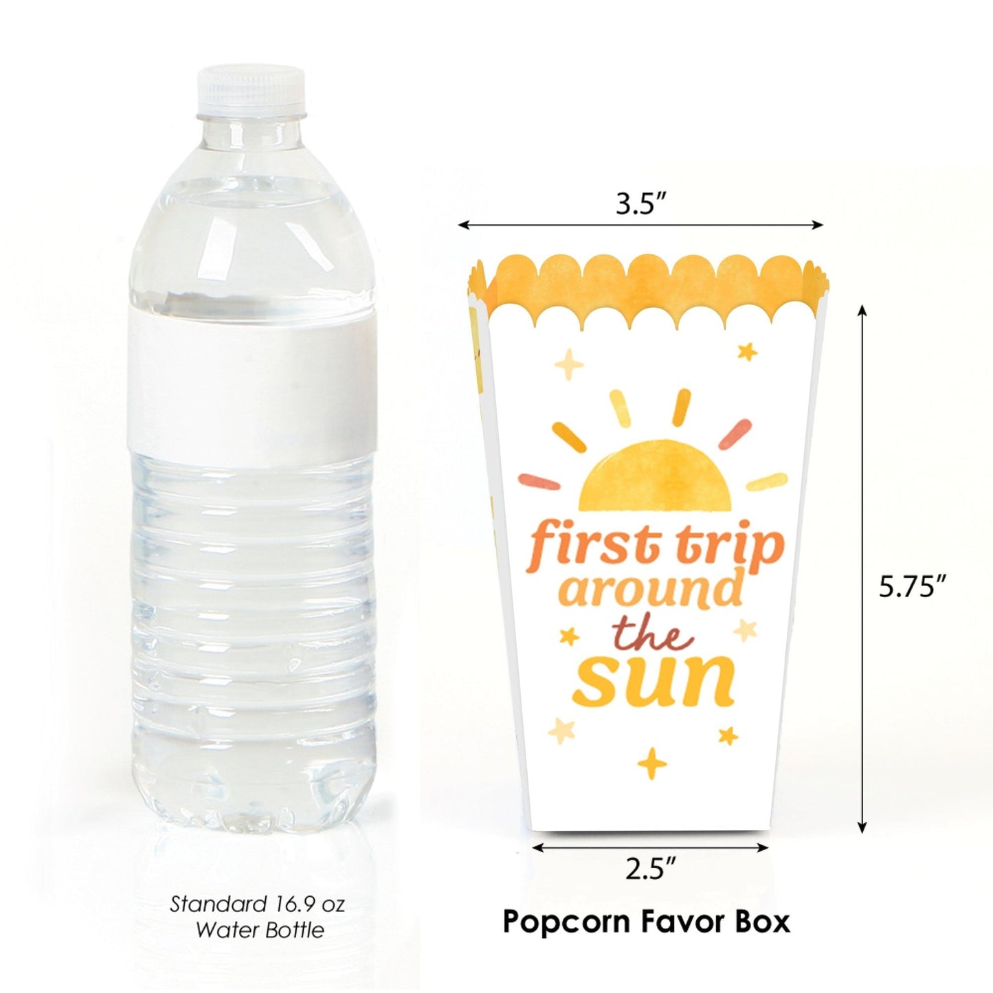 First Trip Around the Sun Popcorn Boxes - 12 Ct