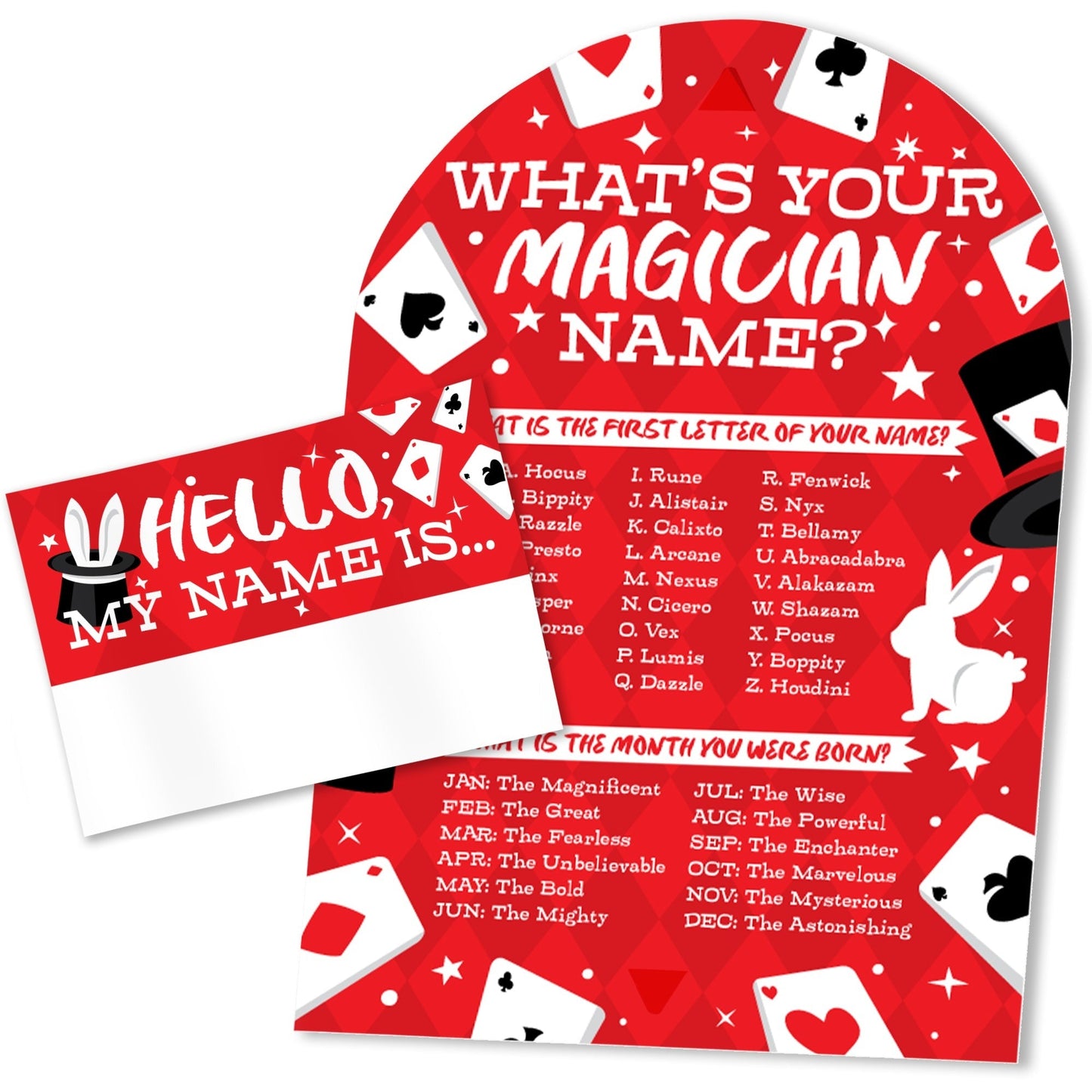 Magic Show What's Your Name Party Game