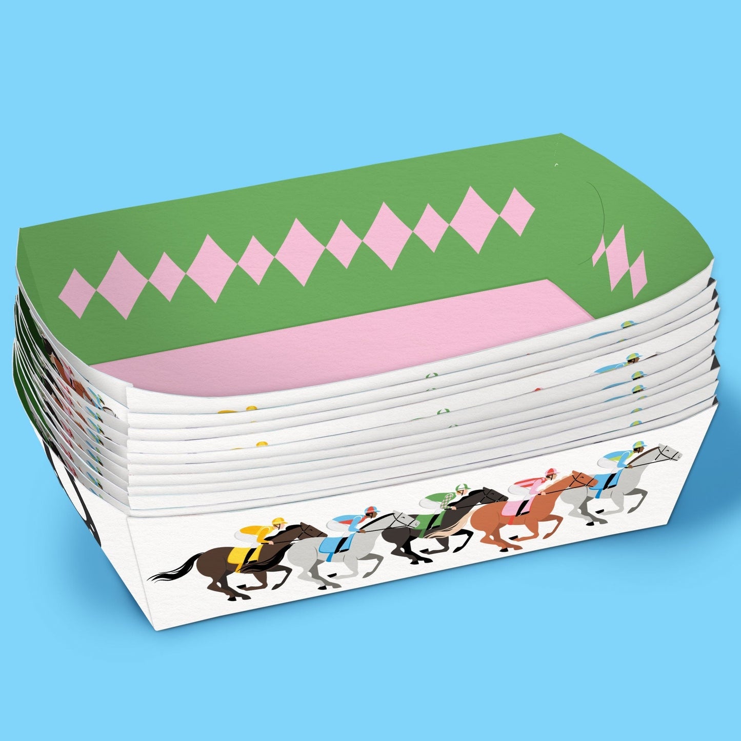 Derby Horse Race Paper Food Trays