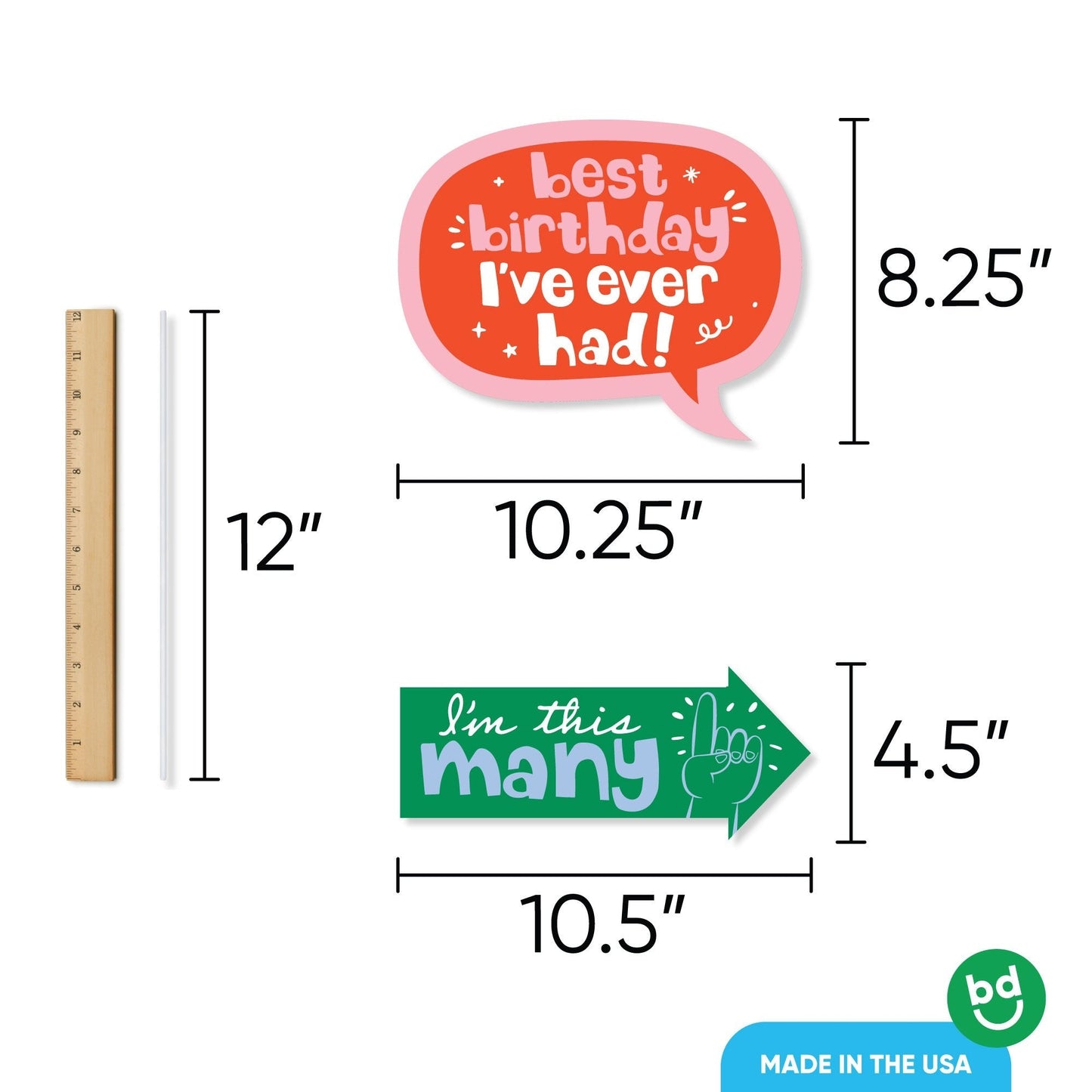 One is Fun Funny Photo Props - 10 Ct