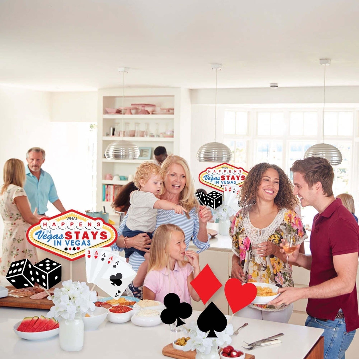 Las Vegas Showstopper Table Toppers - 35 Pc