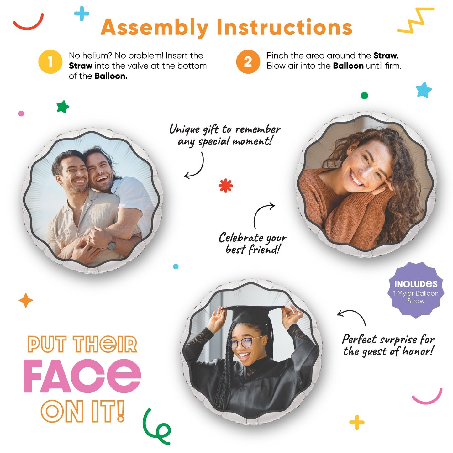 Personalized Photo Balloon - Double Sided - 1 Ct