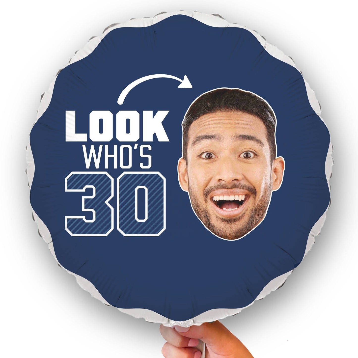 Custom Face Balloon - Look Who's 30 - 1 Ct