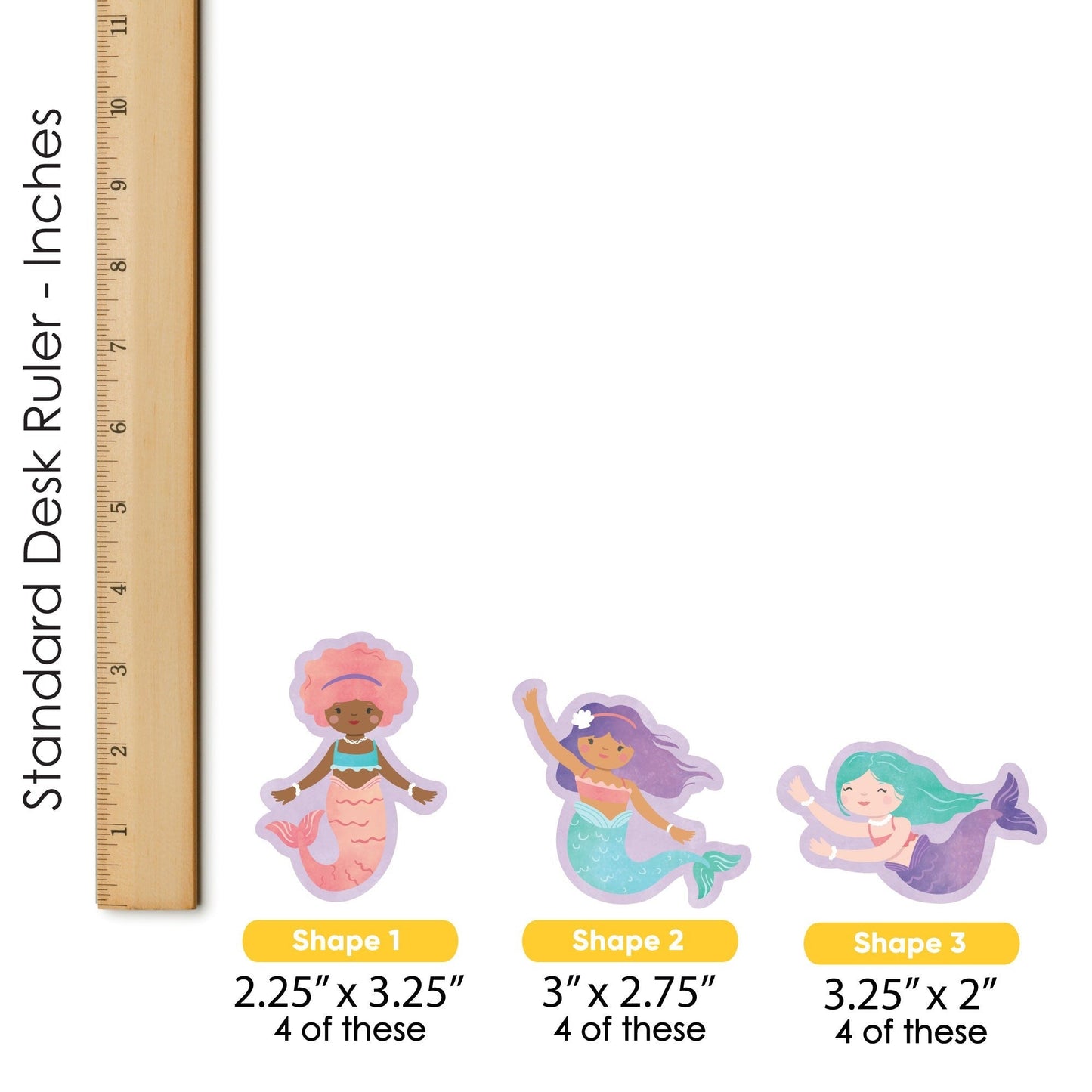 Mermaid DIY Paper Cut-Outs - 24 Ct