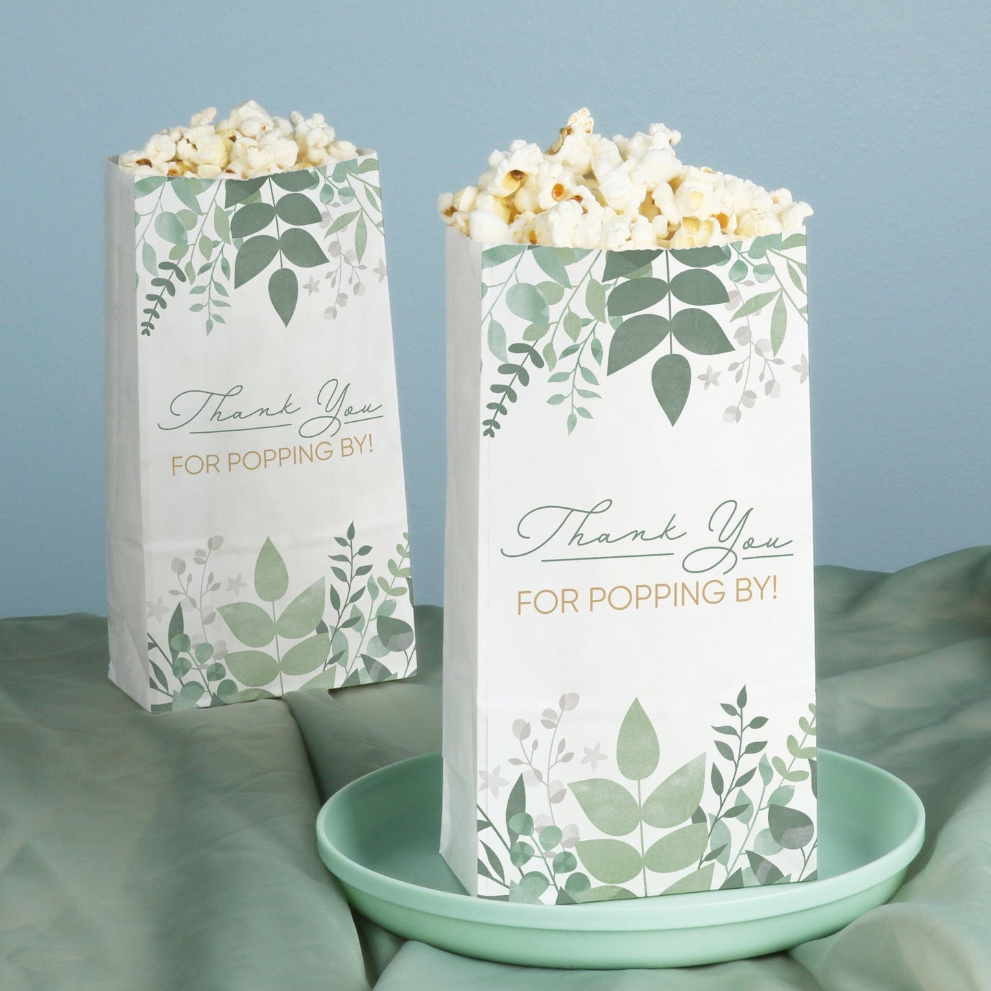 Popcorn Bags - Boho Botanical - 25 Ct