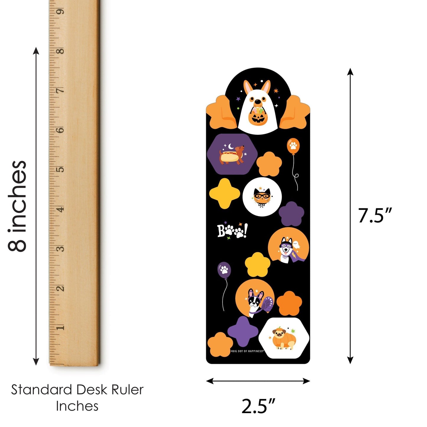 Halloween Pets - Cats and Dogs Party Favor Kids Stickers - Birthday Goodie Bag Filler - 16 Sheets - 256 Stickers