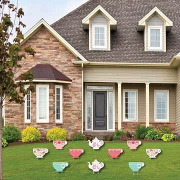 Floral Let’s Par-Tea - Garden Tea Party Game Pickle Cards - Pull Tabs 3-in-a-Row - Set of 12