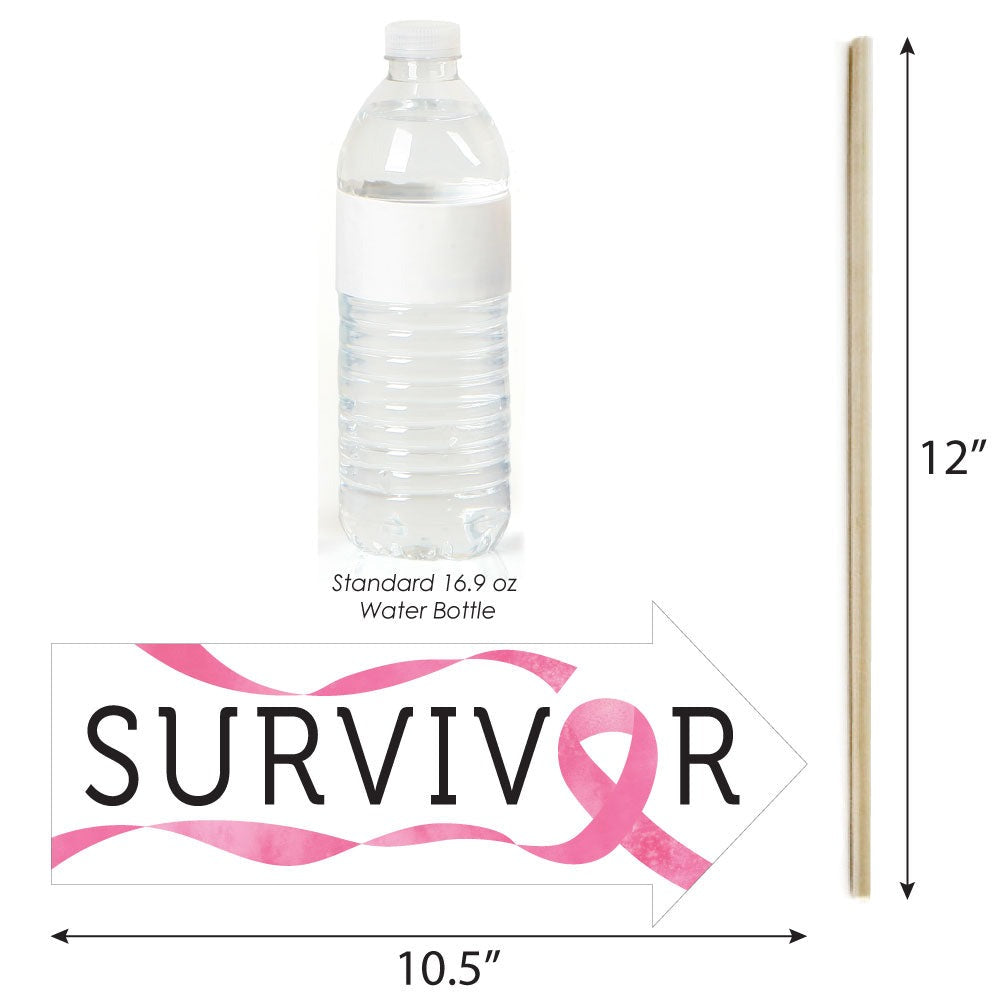 Breast Cancer Awareness Photo Props - 10 Ct