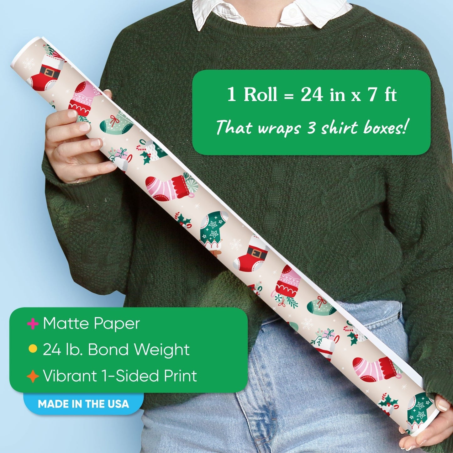 Christmas Stockings - Wrapping Paper