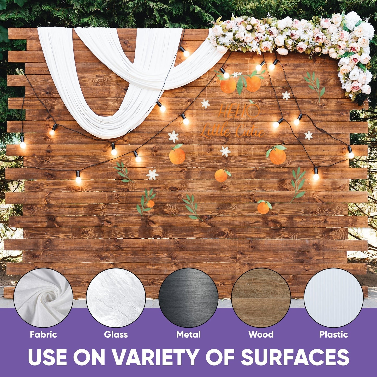Little Cutie Backdrop Decals